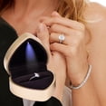 thumbnail image 6 of Dongrere Heart-Shaped Ring Box for Proposals, Valentines Day, Anniversaries - Gift Packaging, 6 of 9