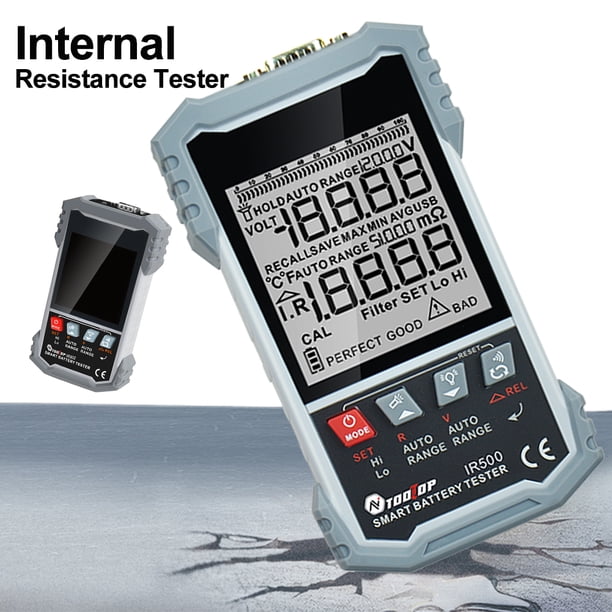 Ohmímetro batería útil IR500/IR502 calibrable duradero 120V 0.000mω-500ω
