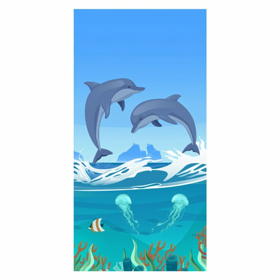 AUQ Beach Towels,Microfiber Fabric Large Beach Towel,Quick Hanger Quick Dry Beach Towel,Style1,62"x31"