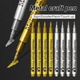 thumbnail image 1 of Musbetu Graffiti Marker High Color-Saturation Waterproof Write Fluently Non-fading DIY Bright Color Metallic Marker Pen Signature Pen Home Supply, 1 of 7