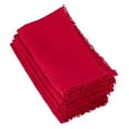 thumbnail image 1 of Saro Lifestyle 15062.R20S Serviette Carrée 20 Po. Design Pompon - Rouge, Ensemble de 4, 1 of 1