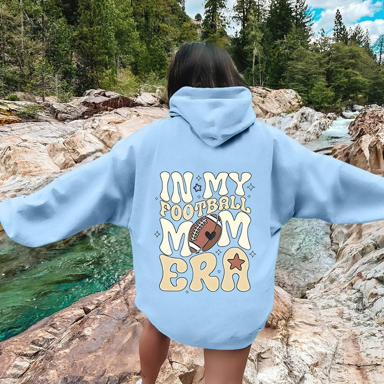 Xudanell Pullover Hoodies Letter Hoodies Vintage Clothes for Women