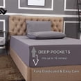 thumbnail image 3 of General 1500 Premier Wrinkle & Fade Resistant Hotel Quality 4-Piece Bed Sheet Set Ultra Soft Luxurious Bed Sheet Set Includes Flat Sheet, Fitted Sheet and 2 Pillowcases, 3 of 11
