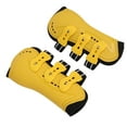 thumbnail image 4 of 2 uds botas para tendón de caballo frente abierto ajustable transpirable botas para tendón delantero de caballo para entrenamiento saltar montar amarillo, 4 of 8
