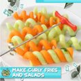 thumbnail image 4 of Lloopyting Clearance Vegetable Chopper Cheese Slicer Roller Machine Spiral Radish Potato Manual Spiral-Slicer Rotating Tools Home Improvement Kitchen Gadgets Red Tray, 4 of 9