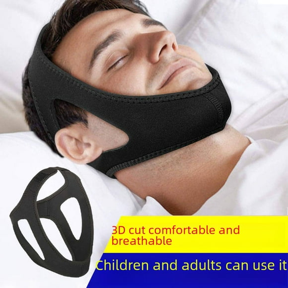 Xie Rui Sangle de Menton Anti-Ronflement - Ajustement Universel, Conception Grise Respirante pour Soulager le Ronflement, Correction du Sommeil et Soutien de la Forme du Visage - Bande de Soutien de la Mâchoire de Qualité Export pour Arrêter la Respiration Buccale et