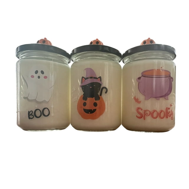 VELA AROMATICA DE CERA DE SOYA EDICION ESPECIAL DE HALLOWEEN