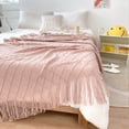 thumbnail image 3 of ROSEKIND Diamond Textured Tassel Throw Blanket, Soft Knitted Decorative Blankets 60X80inch., 3 of 6