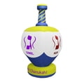thumbnail image 1 of Zion Judaica Césped inflable Jumbo Hanukkah Dreidel decoración navideña para interiores y exteriores con luces LED brillantes nocturnas - 8' de alto, 1 of 1