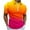 Orange, variant on Zylanna Men's Short Sleeve T-Shirts, Gradient Color Lightweight Turn-down Collar Summer Daily leisure Tops for Men White Size 2XL