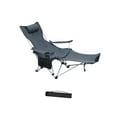 thumbnail image 1 of LOVIVER Folding Camping Chair Fishing Hiking Reclining Chair Outside Travel Armchair gray with padded, 1 of 8