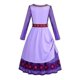 thumbnail image 3 of Película Deseo Princesa Disfraz Niños Asha Vestido Niñas Cosplay Niños Carnaval Fiesta de Cumpleaños Ropa Púrpura Niño Ropa Larga Cinturón Alta Calidad LTX, 3 of 5