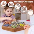 thumbnail image 4 of GRACELOT Juego de Damas Chinas con Cajón de Alenamiento, Damas Chinas Juego de Mesa, Juego de Tabler, 4 of 6