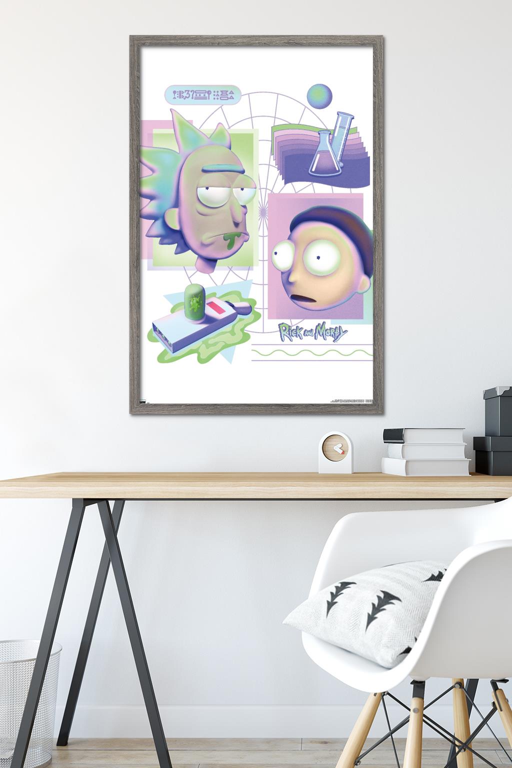 Rick and Morty - Chemistry Wall Poster, 22.375" x 34" Framed