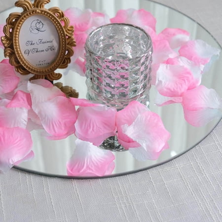 Efavormart 500pcs Artifical Rose Petals for Wedding Aisle Party Favor Jewelry Candy Sheer Flower Decoration - Pink