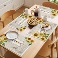thumbnail image 5 of WELCOME Placemats Set of 2, Bee Sunflower Summer Vintage Borders Non-Slip Place Mats Washable Table Mats for Kitchen Dining Table Decorations Indoor/Outdoor, 5 of 9