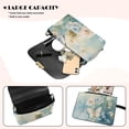 thumbnail image 4 of TSOVTHRID Watercolor Leaf Green Print Crossbody Bags for Women Trendy PU Leather Small Crossbody Purses Shoulder Handbags with Detachable Strap, 4 of 7