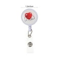 thumbnail image 2 of ADDHAT Retractable Badge Holder ABS White 2Pcs 3.3X1.2X1In Nurse Badge Office Use, 2 of 8