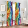 thumbnail image 6 of Blackout Curtains Window Curtain for Bedroom Living Room 1 Panel 82"x42" Colorful Feathers, 6 of 8