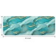 thumbnail image 7 of Teal Gold Marble Pattern Kitchen Rug Mat,Kitchen Runner Rugs Non Skid Washable,Decorative Kitchen Floor Mats for Kitchen,Sink,Laundry,17"x47.2", 7 of 7