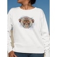 thumbnail image 2 of Ethnic Ape Head Sweatshirt Women -Image by Shutterstock, Female 5X-Large, 2 of 4