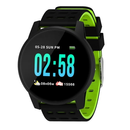 Smart Watch 1.3In IPS Screen Touch Fitness Watch IP67 Smart Bracelet with Heart Rate Activity Tracking Step Counter Calorie Counter Sleep Monitoring Ultra-Long Battery Life for Women (Best App For Calorie And Exercise Tracking)