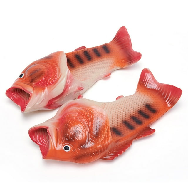 Zapatillas de pescado Zapatos de playa Sandalias antideslizantes Zapatillas de pescado creativas Hombres y mujeres Zapatos casuales, tamaño 7 JAMW Sencillez