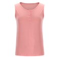 thumbnail image 3 of Aoochasliy Tank Tops for Women Clothes Women's Pullover Sleeveless Solid Color Loose Vest Tops, 3 of 7
