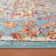 thumbnail image 6 of Luxee Designs Alexandria Collection – 5×7 ft – Medallion Area Rug – Bordered, High-Traffic, Pet-Friendly, Stain Resistance – Sea Blue, Ivory, Orange, Yellow, 6 of 9