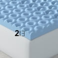 thumbnail image 2 of Vibe 2” Cool Pod Convoluted Gel Memory Foam Mattress Topper, California King, 2 of 8