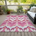 thumbnail image 6 of Addison Rugs Chantille Indoor/Outdoor Transitional Ikat Pink Washable Rectangle Rug, 3' x 5', 6 of 6