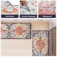 thumbnail image 6 of KIMDOE Kitchen Rugs Cushioned Anti Fatigue Kitchen Mat Non-Skid Waterproof Kitchen Runner Rug Ergonomic Comfort Foam Standing Mat for Kitchen Decor,Floors,Office,Laundry,Orange Blue 17"x29.5"+17"x47", 6 of 6