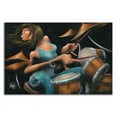 thumbnail image 3 of 27" x 18" Lola Beats by David Garibaldi - Wall Art Print on Canvas Fabric White, 3 of 3