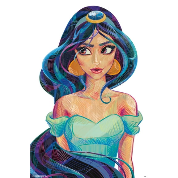 Disney Princess - Jasmine - Stylized Wall Poster, 22.375" x 34"