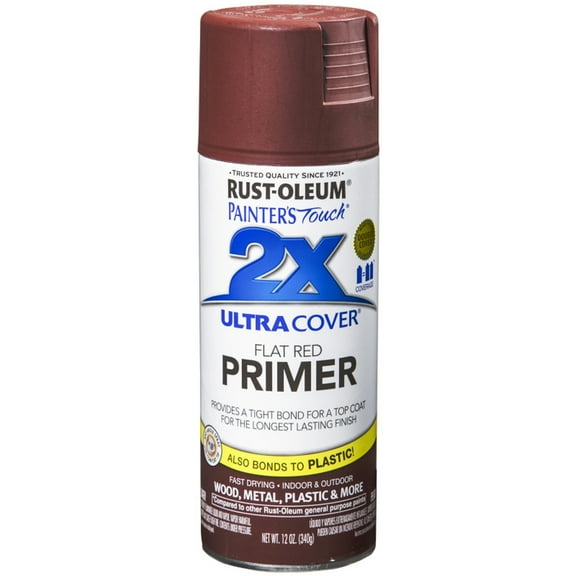 6‐Pack of 12 oz Rust‐Oleum Brands 334018 Red Painter's Touch 2X Ultra Cover Paint   Primer Spray Paint, Primer