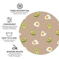 thumbnail image 4 of Bingfone Vintage Egg And Avocado Leather Drinks Coasters With Set Of 6,Suitable For Home Kitchen,Coffee Cup Coasters Home Gift, 4 of 9
