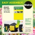 thumbnail image 3 of Miracle Gro Dual Chamber Compost Tumbler Outdoor Bin with Easy-Turn System, 2 Sliding Doors, Sturdy Steel Frame, All Season Composter , BPA-Free - Gardening Gloves included, 3 of 6