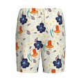 thumbnail image 4 of Yiaed Flower Leaves for Men's Soft Sleep Pajama Short Lounging Pajama Shorts-Medium, 4 of 8
