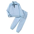 thumbnail image 3 of Kogui School Outfits for Girls Girls Clothes Long Sleeve T-Shirt and Bottom Pants 2 Pieces Fall Winter Clothes for Teen Girls Size 11-12 (Blue,11-12 Years), 3 of 8