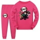 thumbnail image 1 of Conjunto de pijamas de dibujos animados para niños y niñas, ropa de dormir informal de manga larga, con diseño de Demon Slayer, para primavera, 1 of 4