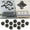 Black, variant on Hexagon Acrylic DIY Wall Sticker 3D Stereo Home with for Interiors