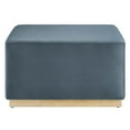 thumbnail image 4 of Modway Tilden Large 28" Square Performance Velvet Upholstered Ottoman Patio Furniture, 4 of 9
