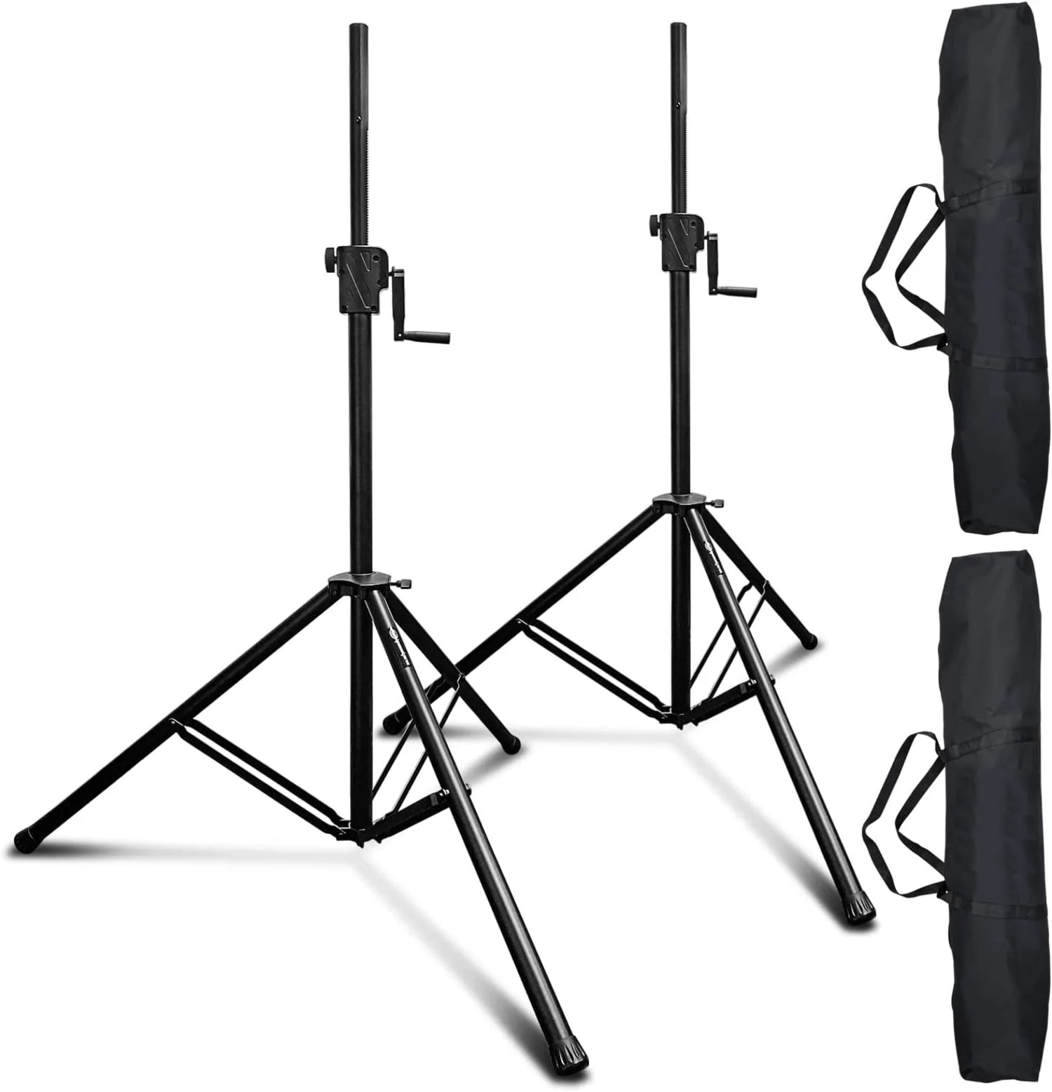 AxcessAbles HeavyDuty Crankup DJ Stands with Carry Bag 175LB Load