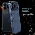 thumbnail image 3 of Magnetic For iPhone 17 Pro Phone Case,Compatible with Mag-Safe,Ultra Slim Shockproof Anti-Scratch Metal Bumper Drop Protection,Hard PC Back Rugged Thin Fit Phone Case Cover,Orange, 3 of 7