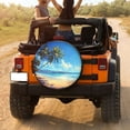 thumbnail image 3 of KAKALAD Beach palm trees Spare Tire Cover Weatherproof Universal Vehicle Accessories 16 Inch, 3 of 6