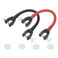 thumbnail image 1 of Uxcell Ski Tip Connector, Snowboard Clip Ski Training Aid Basic Turning Portable Durable Holder Skiing Accessories- Fitting for (Beginners Skiing Training/Speed Control) 2 Pcs & Black/Red, 1 of 7