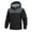 Black, variant on Men's autumn and winter plus velvet jacket casual loose outdoor hooded jacket
