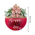 thumbnail image 2 of LSLJS Happy Valentine's Day Welcome Door Sign 12"x12" Rustic Wooden Hanging Wall Plaque Sign with Flowers & Bow Valentines Day Decorations Door Hanger Valentine Wreaths for Front Door Porch, 2 of 6