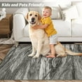 thumbnail image 4 of IDEALHOUSE Area Rugs 9x12ft, Gray, Washable Abstract Non Slip Modern Low Pile Rug, Thin Carpet for Living Room, Bedroom, 4 of 8