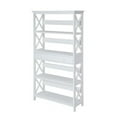thumbnail image 1 of Convenience Concepts 203051W Oxford 5 Tier Bookcase with Drawer, White, 1 of 4
